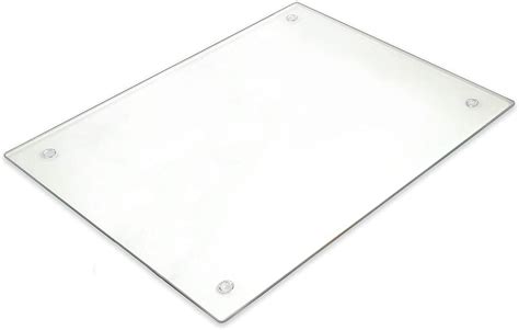 Tempered Glass Cutting Board Long Lasting Clear Glass Scratch Resistant Heat