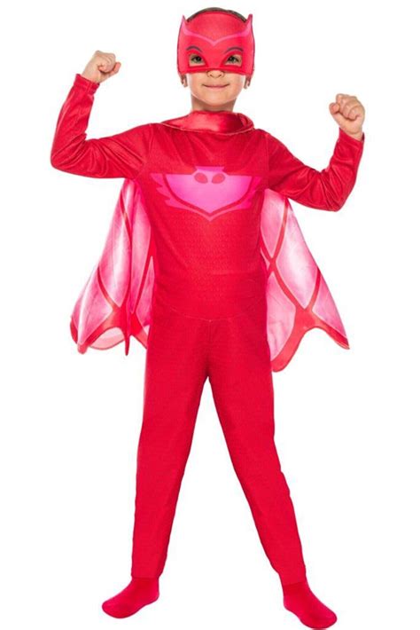 Pj Mask Kız Çocuk Kırmızı Pijamaskeliler Baykuş Kostüm 7 9 Yaş Fiyatı