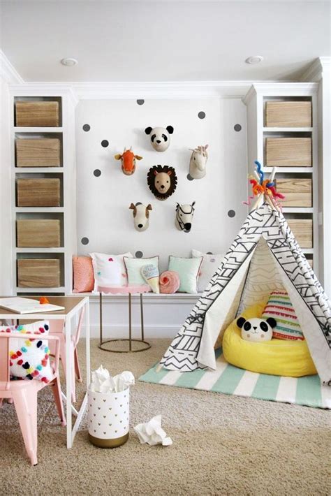 Remodelaholic | Colorful Girls Playroom Decor and Inspiration