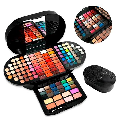 Kit De Maquillaje 132 Colores Set De 7 Brochas Gloss Glitter