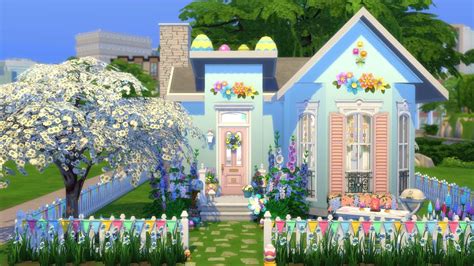 The Sims 4 Speed Build Pastel House No Cc Youtube