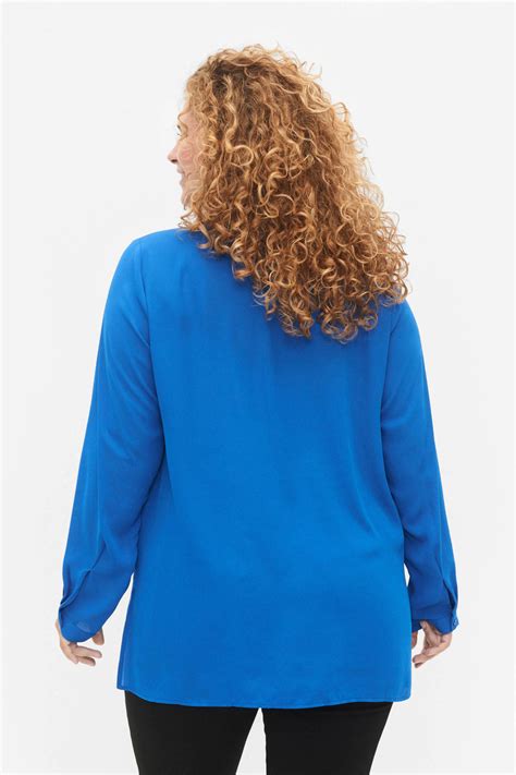 Zizzi Blouse Blauw Kopen Morgen In Huis Wehkamp