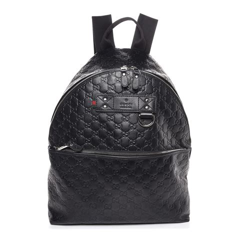 Gucci Guccissima Backpack Black 298101