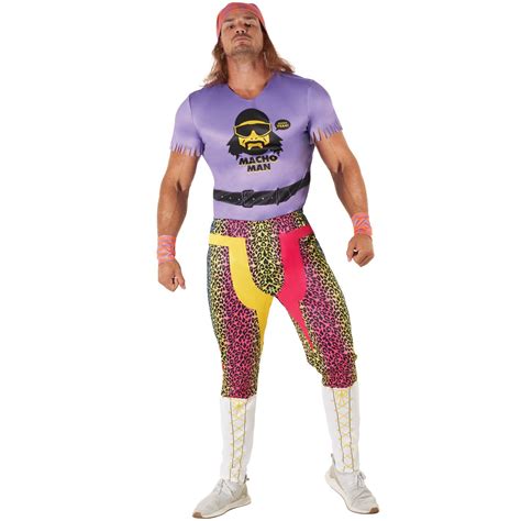 Licensed Wwe Macho Man Randy Savage Wrestler Fancy Dress Wrestling