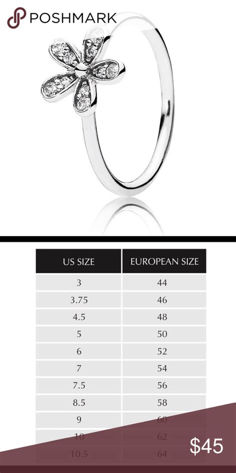 Ring Size Chart Pandora