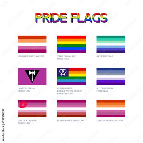 Lgbt Sexual Identity Pride Flags Gender Collection Flag Of Gay Lesbian Transgender Bisexual