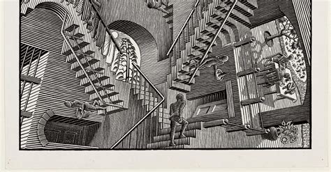 I feel like this one is done, but it doesn't look done, therefore, it's in the scraps. Escher's impossible stairs inspired by high school ...