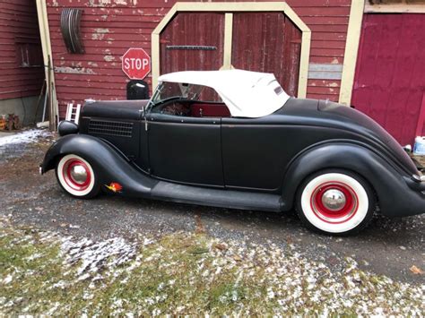 1935 Ford Roadster 2 Door All Steel Barn Find Chopped Convertible