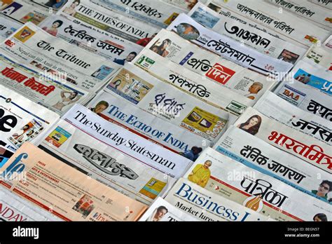 Stack Of India S Daily Newspapers Stock Photo Alamy