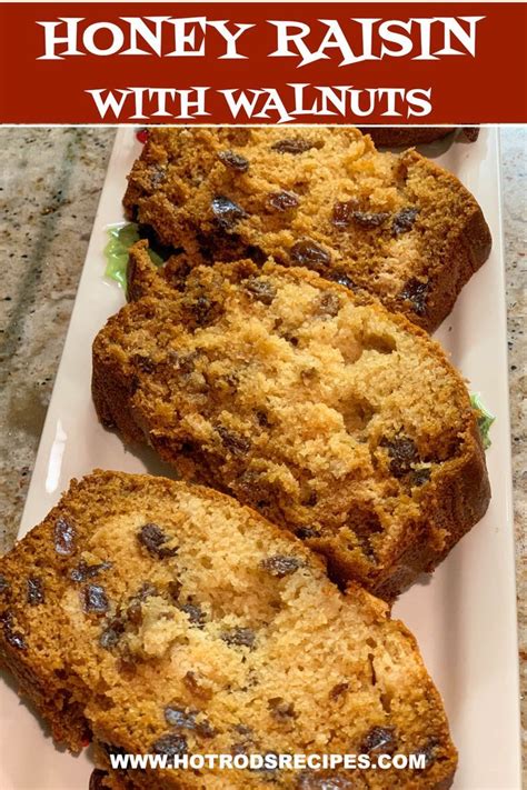Honey Raisin Loaf with Walnuts | Recipe | Honey bread, Raisin cake, Dessert bread