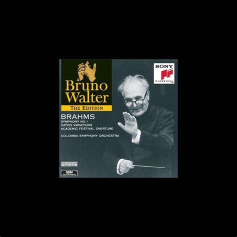 ‎brahms symphony no 1 haydn variations and academic festival overture album by bruno walter