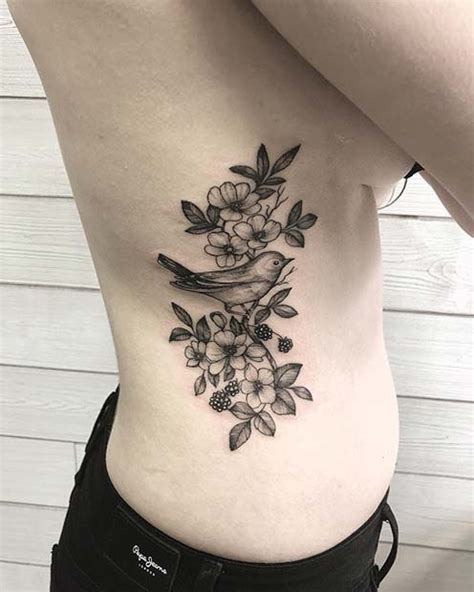 23 Rib Cage Flower Tattoo Nasseemdevid