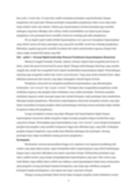 SOLUTION: Pentingnya memiliki sifat kepemimpinan di era digital - Studypool