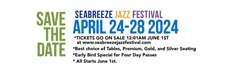 Seabreeze Jazz Fest Apr Bay County United States Exhibitions