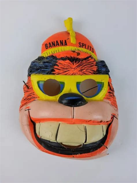 Vintage Banana Splits Bingo Ben Cooper 1968 Halloween Mask Only Hanna
