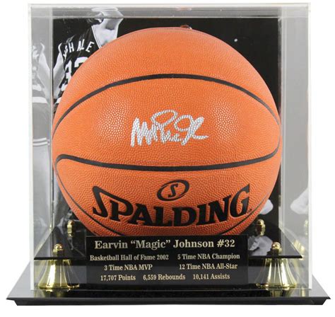 Magic Johnson Signed Nba Game Ball Series Basketball With High Quality