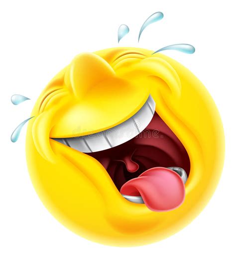 Laughing Emoji Emoticon Stock Vector Illustration Of Loud