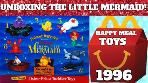 Unboxing The Little Mermaid Vintage 1996 Mcdonalds Happy Meal Toys Blind Bag Opening Youtube