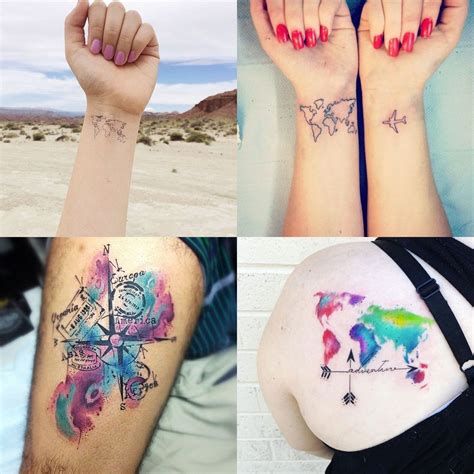 Garotas Como Você 16 Ideias De Tatuagens Para Quem Ama Viajar