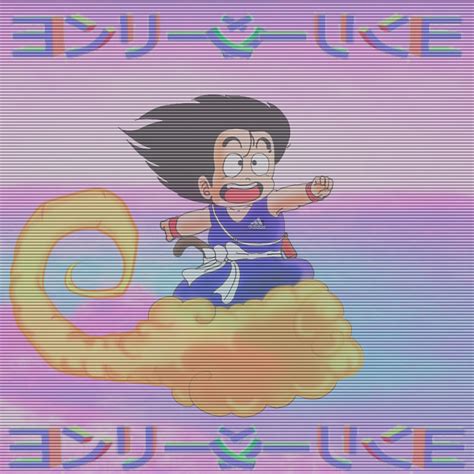 I've come for you! gogeta in a style aesthetic. Dragon Ball Z Vaporwave