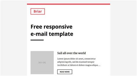 30 Free Responsive Email And Newsletter Templates Yes Web Designs
