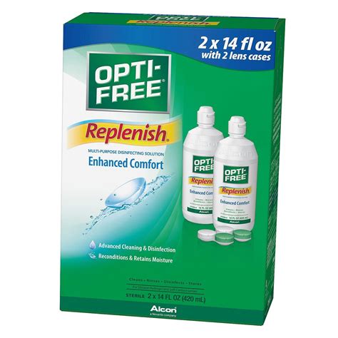 Opti Free Replenish Multi Purpose Contact Solution 14 Oz 2 Ct