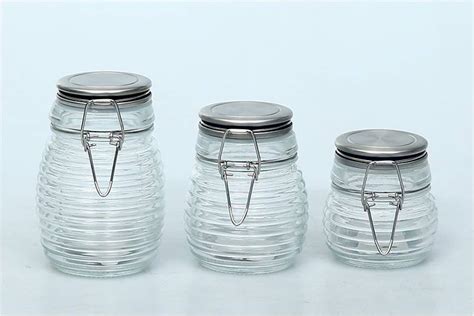 10oz 7oz 4oz Bulk Mini Glass Canning Jars With Ceramics Seal Lid Rubber