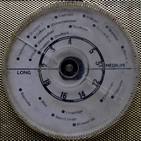 Radio Dial 1960s Perdio Radio With Customised Dial Showing Flickr