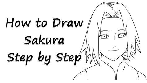 How To Draw Sakura Step By Step By Laor Arts Youtube