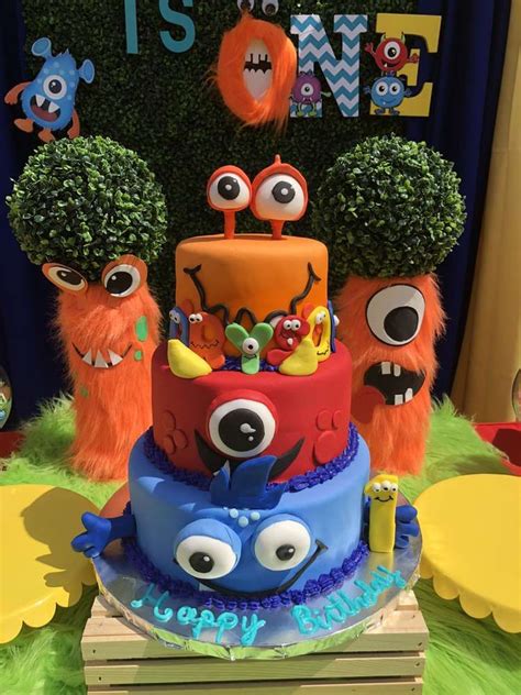Brysons Silly Monster Theme Birthday Party Ideas Photo 1 Of 10