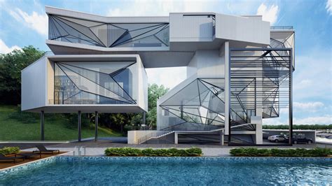 Urban Office Architecture Designs Geometric Aviators Villa