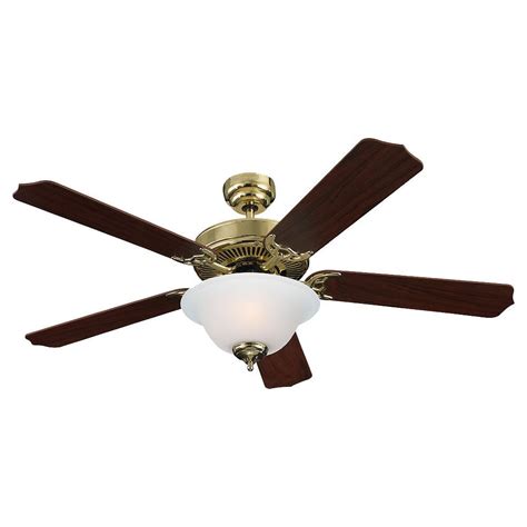 Sea Gull Lighting 52 Inch Indoor Polished Brass Fluorescent Ceiling Fan