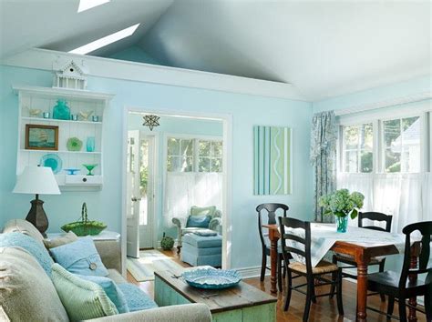 Small Lake Cottage With Turquoise Interiors Home Bunch Interior