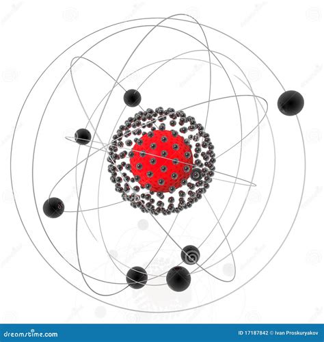 Atomic Nucleus Stock Illustration Illustration Of Atom 17187842