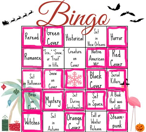 Bookish Bingo Holiday Edition Updated