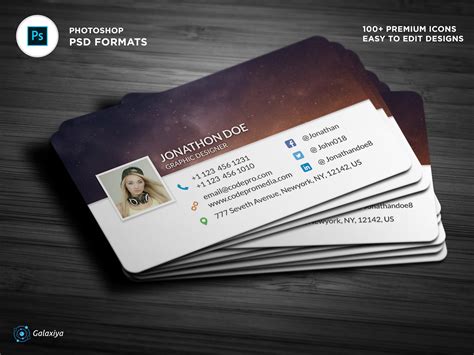 Facebook Timeline Style Businesscard Business Card Templates