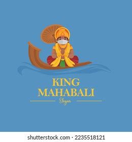 King Mahabali Vector Mascot Logo Template Stock Vector Royalty Free