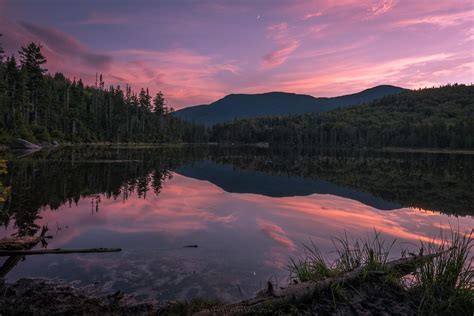 Lonesome Lake In The White Mountains National Forest Of New Hampshire