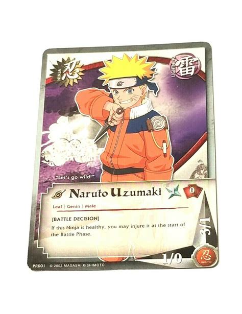 Mavin Naruto Ccg Tcg Promo Naruto Uzumaki Card Pr 001 Ex Nm