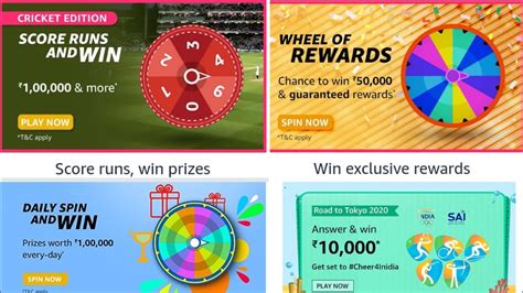 Amazon Score Runs And Win Wheel Of Rewardsdaily Spin And Win Quiz