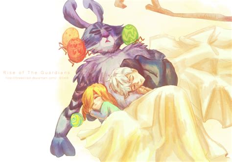 Rise Of The Guardians Jack Bunny And The Girl By Breetroad On