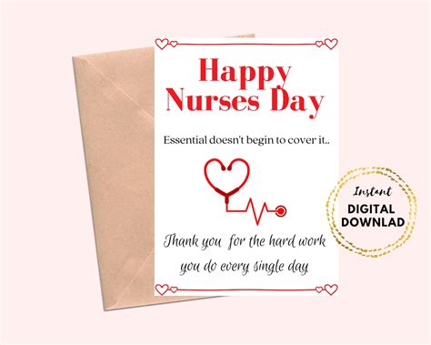 nurses day printable cards