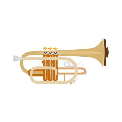 Trumpet Isolated Vector Illustration Stock Vector Illustration Of