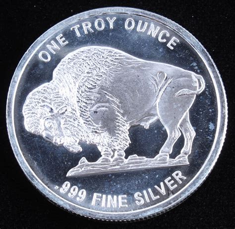 1 Troy Ounce 999 Fine Silver Buffalo Nickel Commemorative Bullion