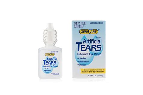 Gericare Artificial Tears Lubricating Eye Drops Dry Eye Relief