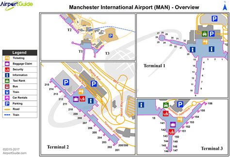 Manchester Manchester Man Airport Terminal Maps