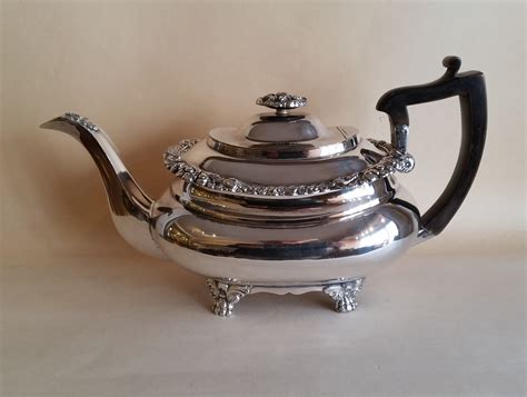 Old Sheffield Plate Teapot £85 Henry Willis Antique Silver Dealer