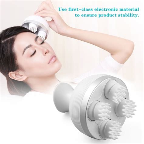 Waterproof Electric Head Massage Wireless Scalp Massager Prevent Hair Loss Promote Hair Growth