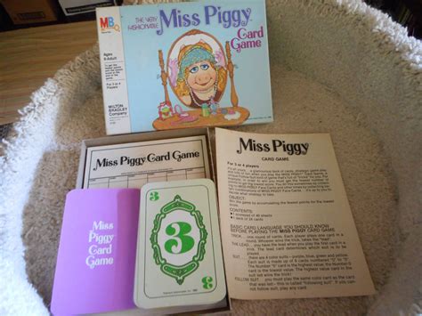 Vintage Muppets The Very Fashionable Miss Piggy Card Game 1980 Etsy