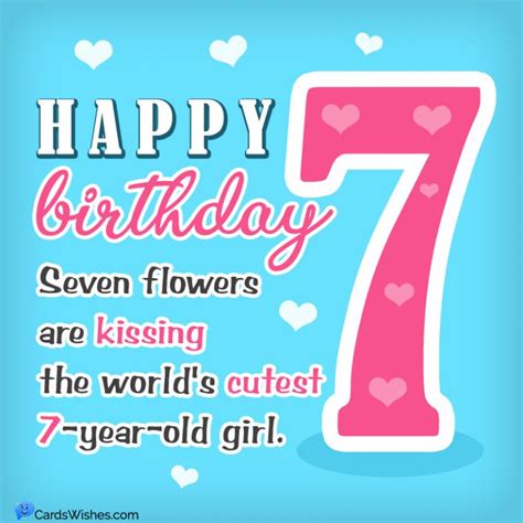 Happy 7th Birthday Wishes And Messages
